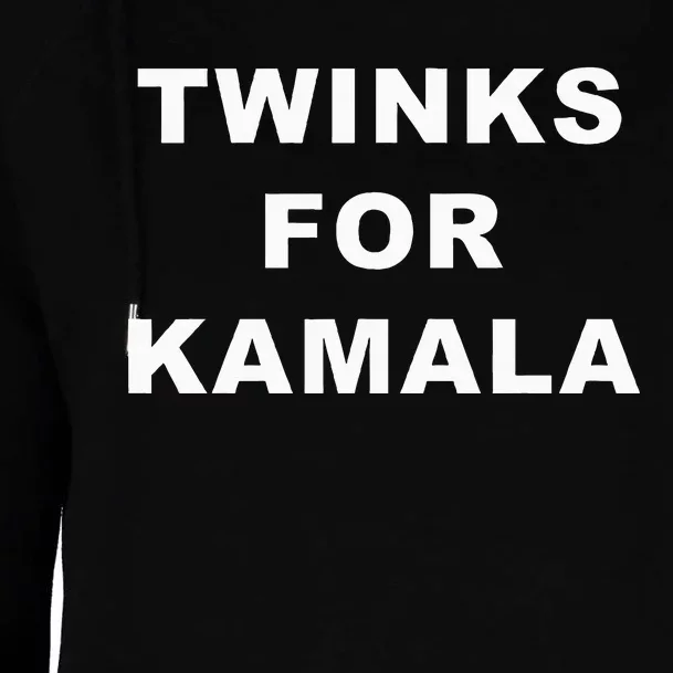 Twinks For Kamala 2024 Lgbtq+ Pride Support Kamala Harris Womens Funnel Neck Pullover Hood