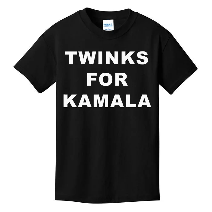 Twinks For Kamala 2024 Lgbtq+ Pride Support Kamala Harris Kids T-Shirt