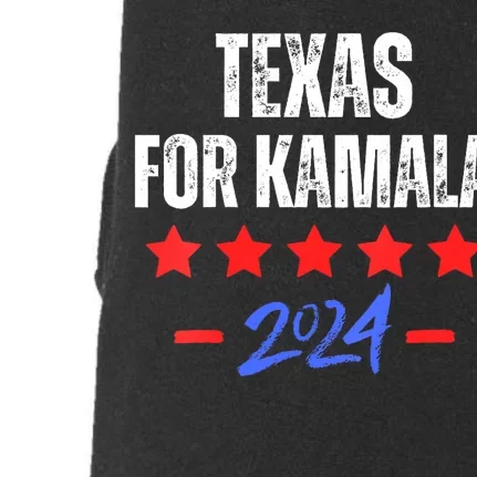 Texas For Kamala 2024 Dnc Kamala Harris Supporter Doggie 3-End Fleece Hoodie