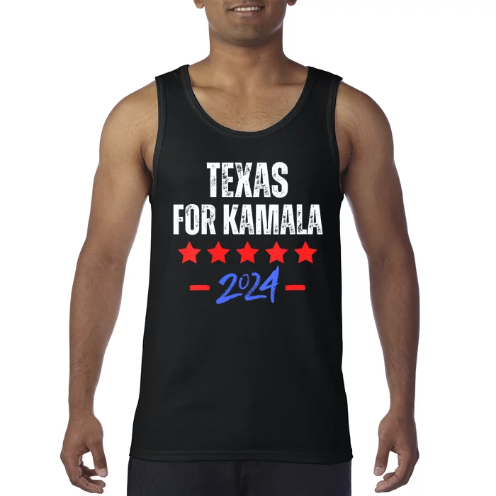 Texas For Kamala 2024 Dnc Kamala Harris Supporter Tank Top