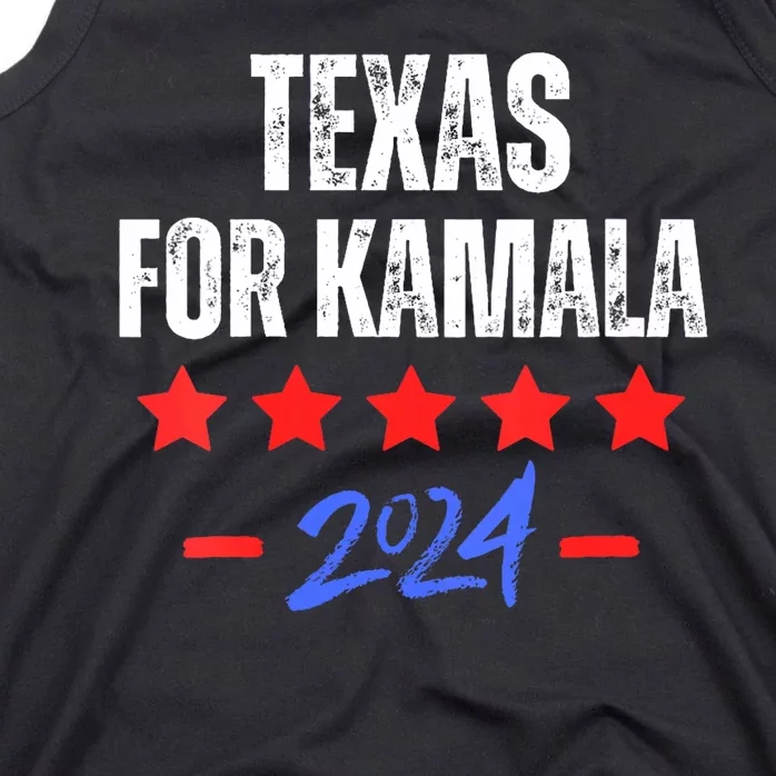 Texas For Kamala 2024 Dnc Kamala Harris Supporter Tank Top