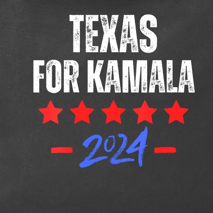 Texas For Kamala 2024 Dnc Kamala Harris Supporter Zip Tote Bag