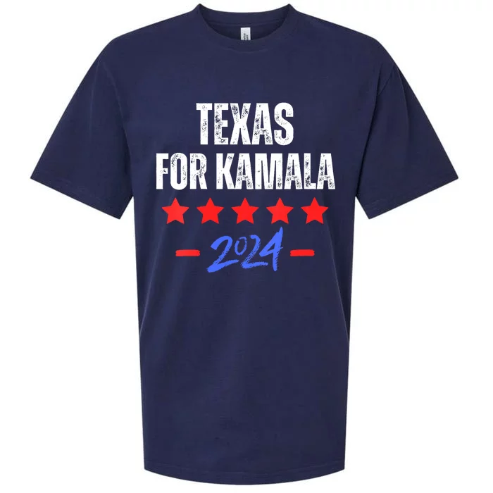 Texas For Kamala 2024 Dnc Kamala Harris Supporter Sueded Cloud Jersey T-Shirt