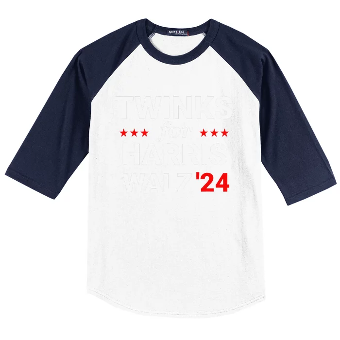 Twinks For Kamala Harris Tim Waltz 2024 Baseball Sleeve Shirt