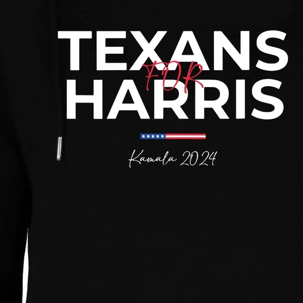 Texans For Kamala Harris 2024 Texans For Harris Kamala 2024 Womens Funnel Neck Pullover Hood