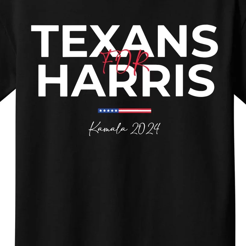 Texans For Kamala Harris 2024 Texans For Harris Kamala 2024 Kids T-Shirt