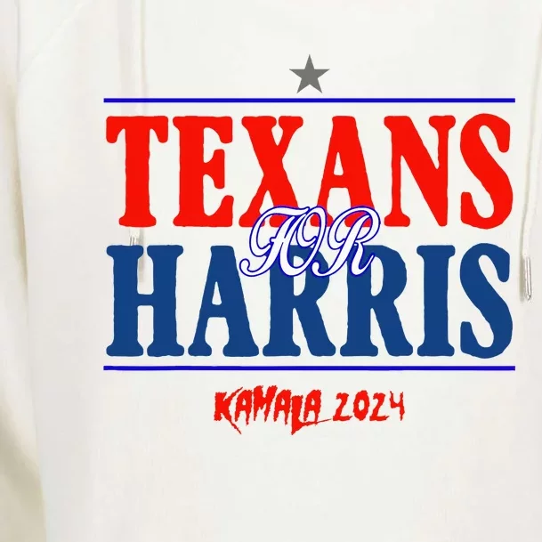 Texans For Kamala Harris 2024 Texans For Harris Kamala 2024 Womens Funnel Neck Pullover Hood