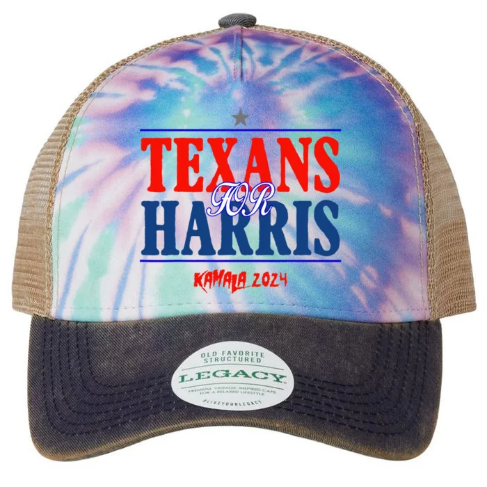 Texans For Kamala Harris 2024 Texans For Harris Kamala 2024 Legacy Tie Dye Trucker Hat