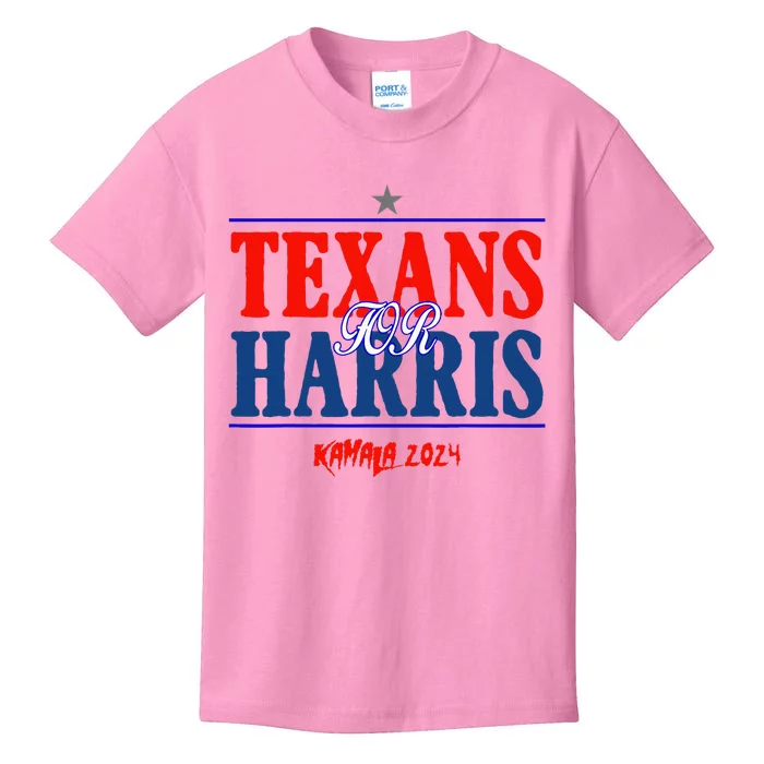 Texans For Kamala Harris 2024 Texans For Harris Kamala 2024 Kids T-Shirt