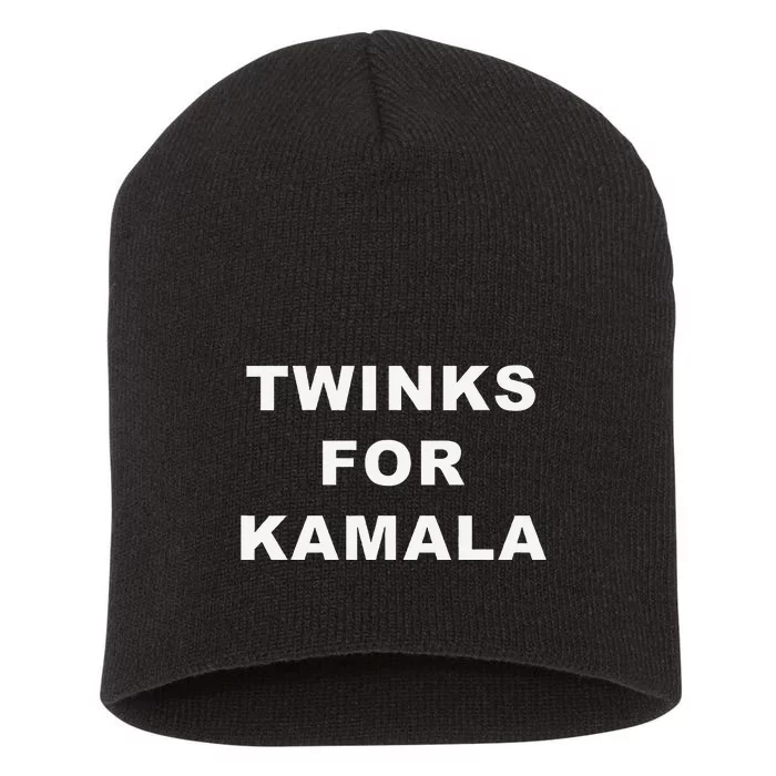 Twinks For Kamala 2024 Lgbtq+ Pride Support Kamala Harris Short Acrylic Beanie