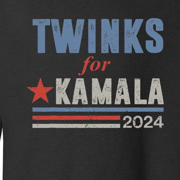 Twinks For Kamala Harris 2024 Toddler Sweatshirt