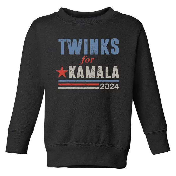 Twinks For Kamala Harris 2024 Toddler Sweatshirt