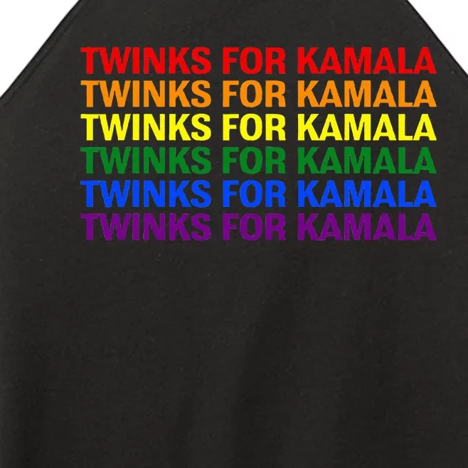 Twinks For Kamala Harris Lgbtq Pride Gay Lesbian Rights Women’s Perfect Tri Rocker Tank