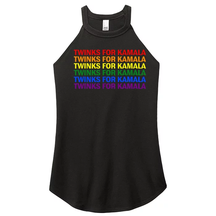 Twinks For Kamala Harris Lgbtq Pride Gay Lesbian Rights Women’s Perfect Tri Rocker Tank