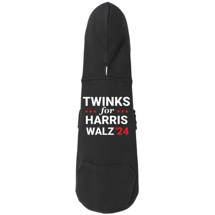 Twinks For Kamala Harris Tim Waltz 2024 Doggie 3-End Fleece Hoodie