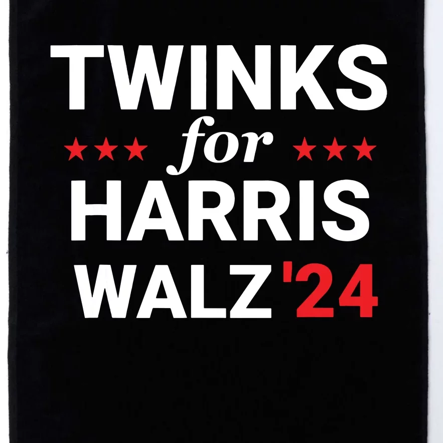 Twinks For Kamala Harris Tim Waltz 2024 Platinum Collection Golf Towel