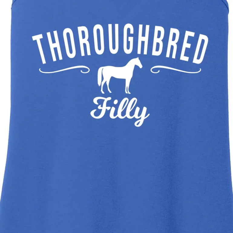 Thoroughbred Filly Kentucky Horse Racing Derby Infield Pride Funny Gift Ladies Essential Tank