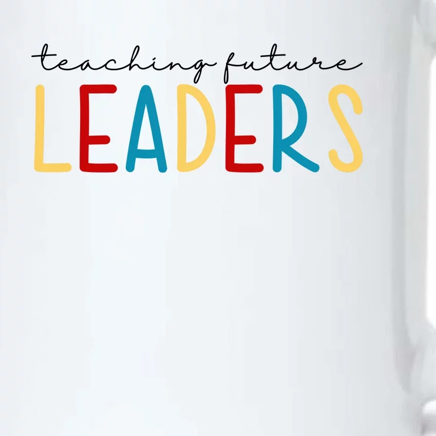 Teaching Future Leaders Gift For Teacher Black Color Changing Mug