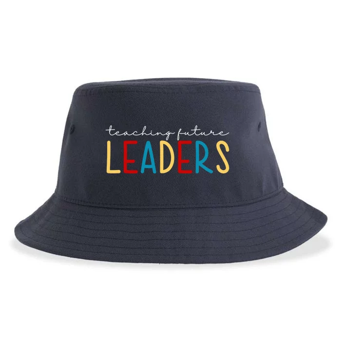 Teaching Future Leaders Gift For Teacher Sustainable Bucket Hat