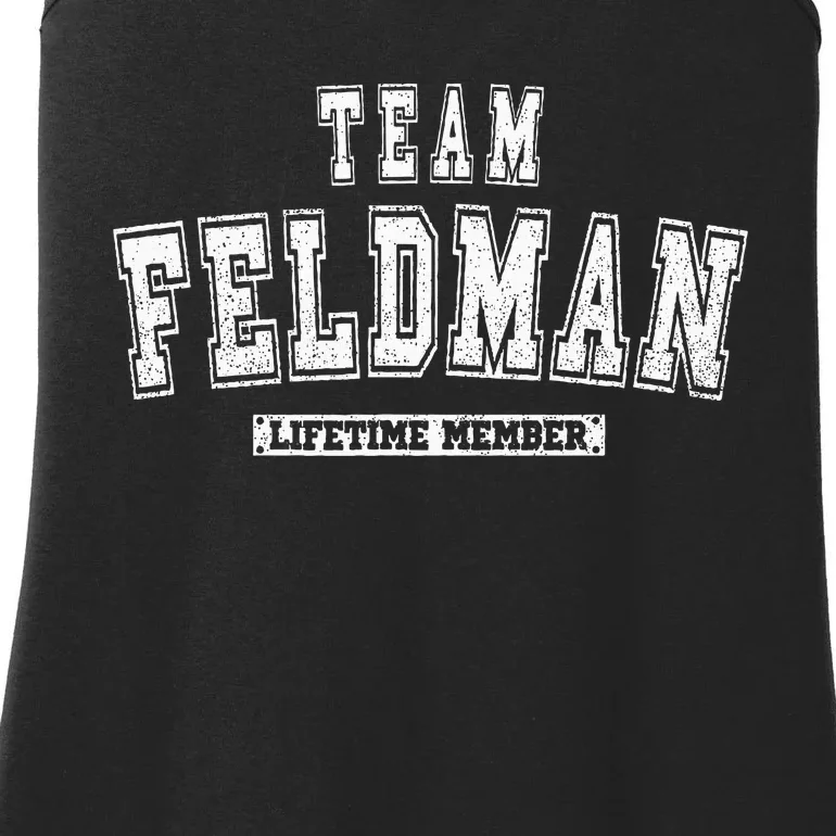 Team Feldman Lifetime Member Family Last Name Ladies Essential Tank