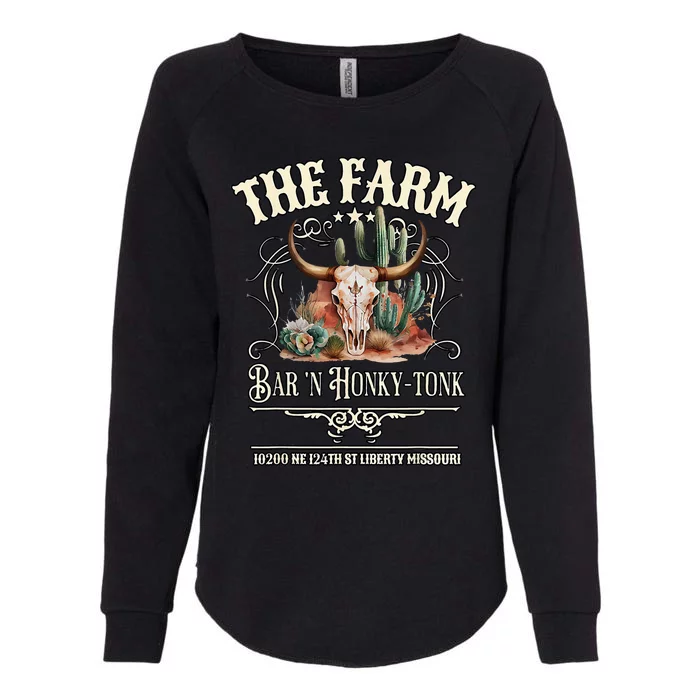 The Farm Liberty Missouri USA Bar Honky Tonk Music Womens California Wash Sweatshirt