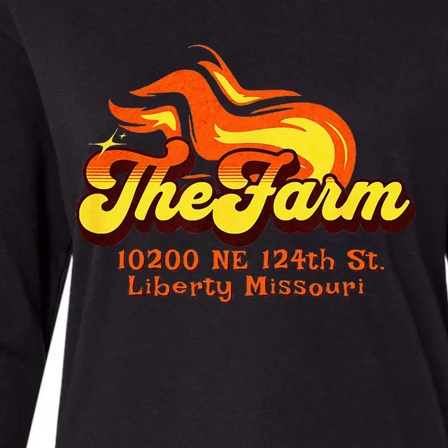 The Farm Liberty Missouri USA Bar Honky Tonk Music Womens Cotton Relaxed Long Sleeve T-Shirt