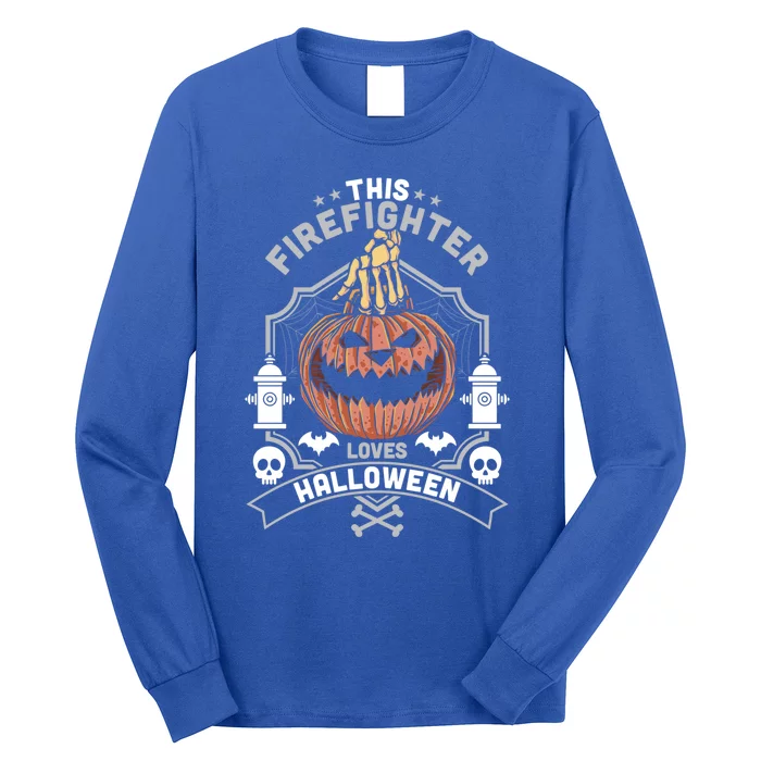 This Firefighter Loves Halloween Gift Long Sleeve Shirt