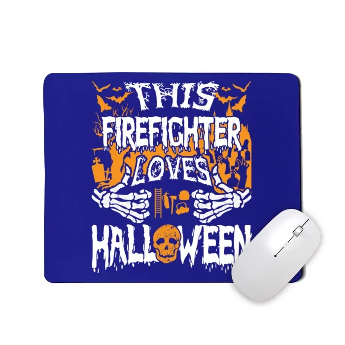 This Firefighter Loves Halloween Costume Funny Fire Gift Mousepad