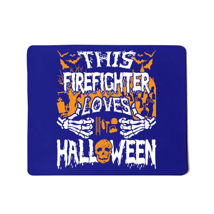 This Firefighter Loves Halloween Costume Funny Fire Gift Mousepad