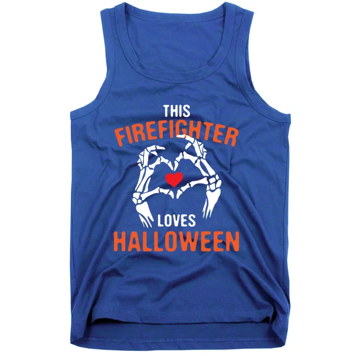 This Firefighter Loves Halloween Fire Scary Fire Marshal Meaningful Gift Tank Top