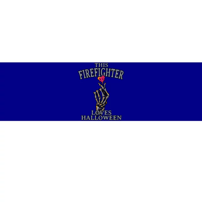 This Firefighter Loves Halloween Fire Scary Fire Marshal Cool Gift Bumper Sticker