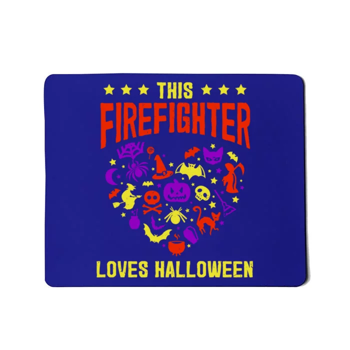 This Firefighter Loves Halloween Fire Scary Fire Marshal Gift Mousepad