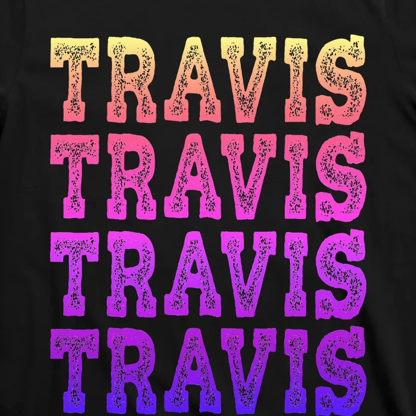 Travis First Last Family Name D Girl Baby Birth Day T-Shirt