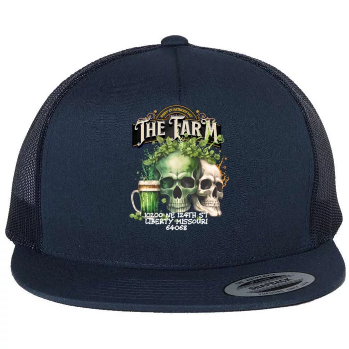 The Farm Liberty Missouri Bar Honkytonk Music St Pat Skull Flat Bill Trucker Hat