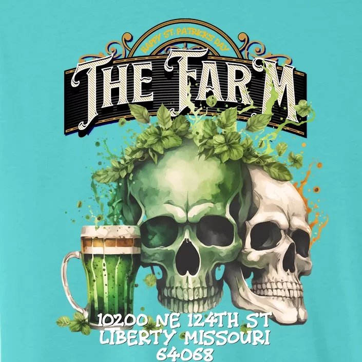 The Farm Liberty Missouri Bar Honkytonk Music St Pat Skull ChromaSoft Performance T-Shirt