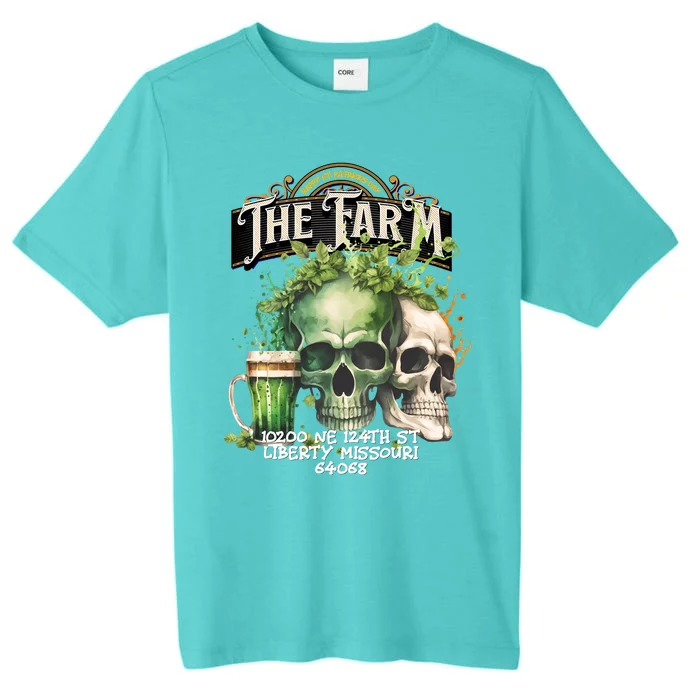 The Farm Liberty Missouri Bar Honkytonk Music St Pat Skull ChromaSoft Performance T-Shirt