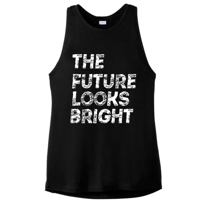 The Future Looks Bright Ladies Tri-Blend Wicking Tank