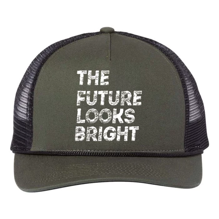 The Future Looks Bright Retro Rope Trucker Hat Cap