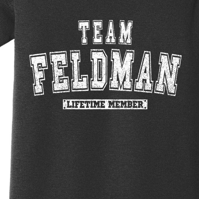 Team Feldman Lifetime Member Family Last Name Baby Bodysuit