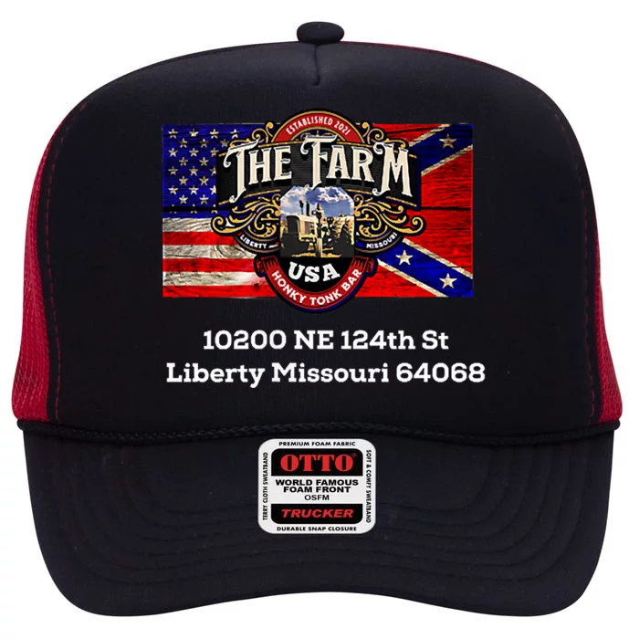 The Farm Liberty Missouri Usa Bar Honkytonk High Crown Mesh Trucker Hat