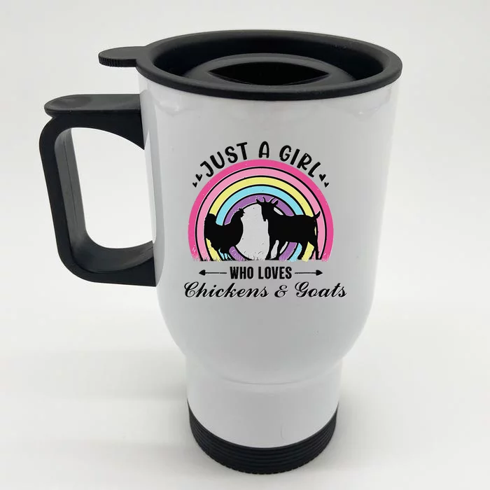 The Farm Liberty Missouri USA Bar Honky-tonk Chicken Lady Front & Back Stainless Steel Travel Mug