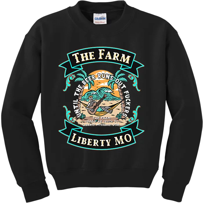 The Farm Liberty Missouri USA Bar Honky Tonk Music Summer Kids Sweatshirt