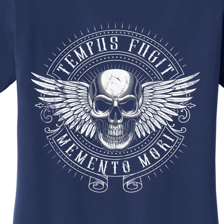 Tempus Fugit Memento Mori Latin Phrase Women's T-Shirt