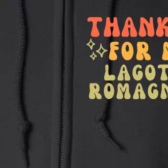 Thankful For My Lagotto Romagnolo Dog Funny Thanksgiving Full Zip Hoodie