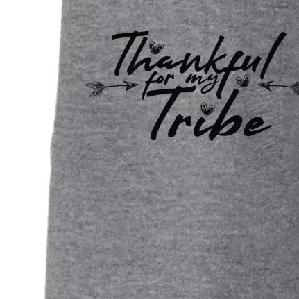 Thankful For My Tribe Thanksgiving Day Gift Doggie 3-End Fleece Hoodie