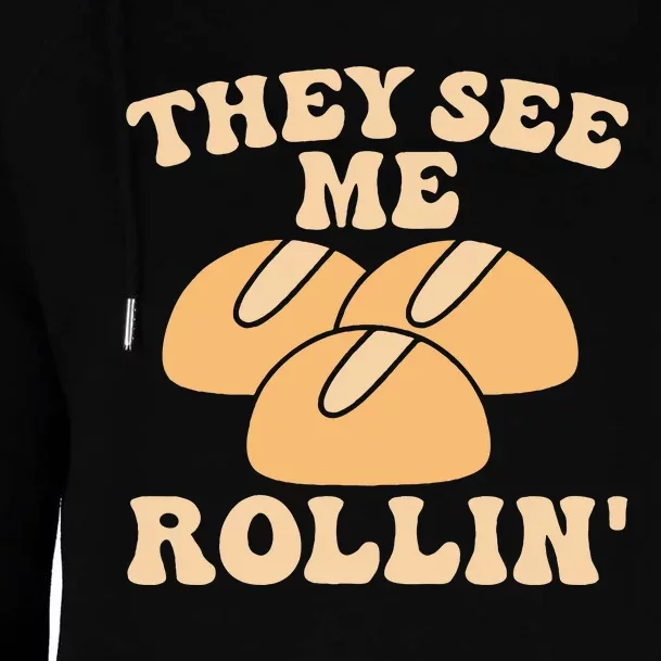 Thanksgiving Family Matching Outfit They See Me Rollin Womens Funnel Neck Pullover Hood