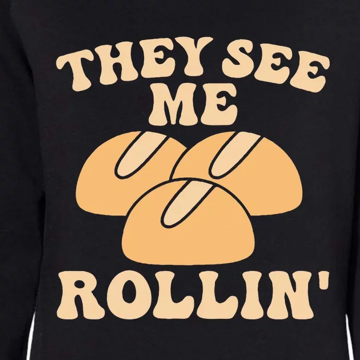 Thanksgiving Family Matching Outfit They See Me Rollin Womens California Wash Sweatshirt