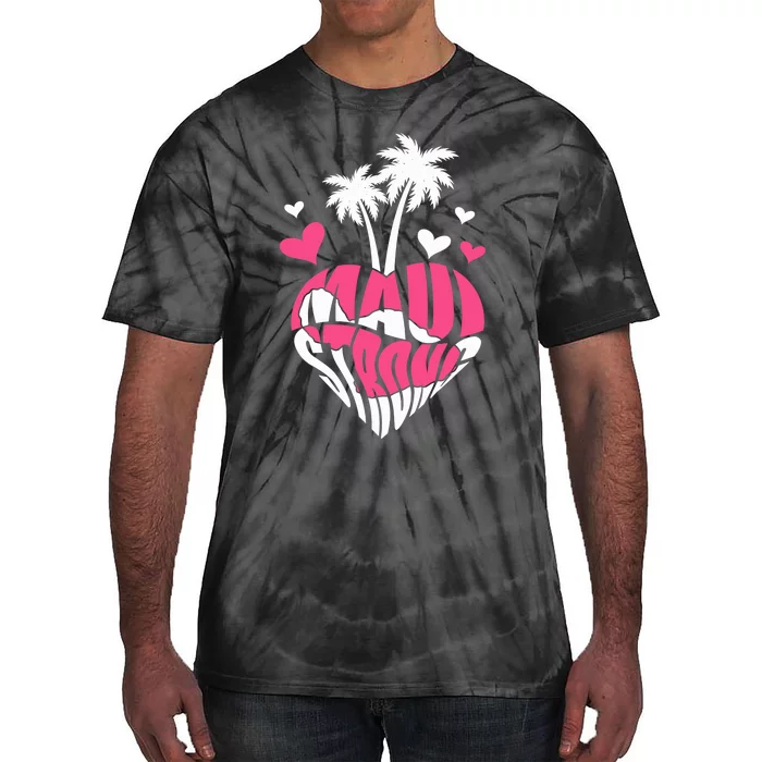 Together For Maui Pray For Maui Hawaii Strong Women Men Tie-Dye T-Shirt