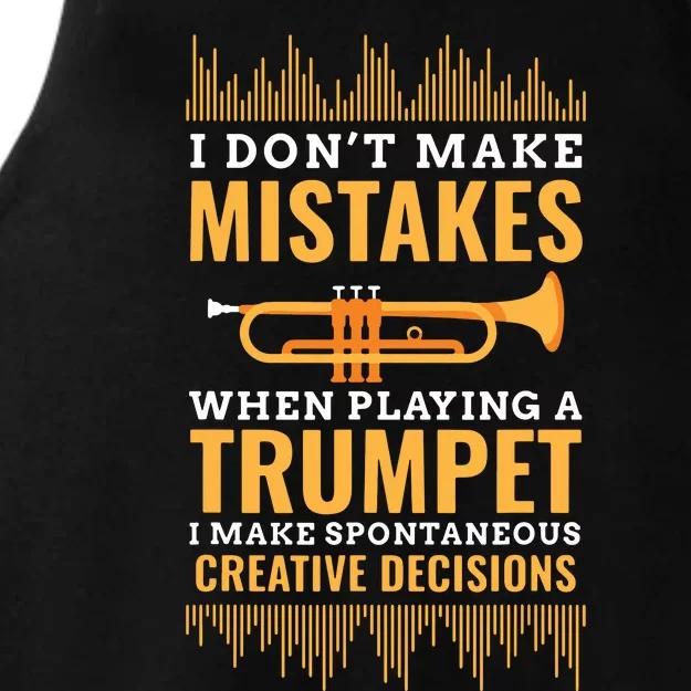 Trumpet Funny Musician Band Player Trumpeter Gift Ladies Tri-Blend Wicking Tank