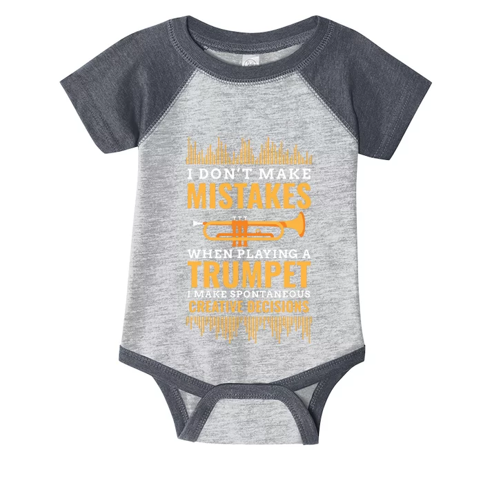 Trumpet Funny Musician Band Player Trumpeter Gift Infant Baby Jersey Bodysuit